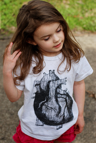 V in heart shirt