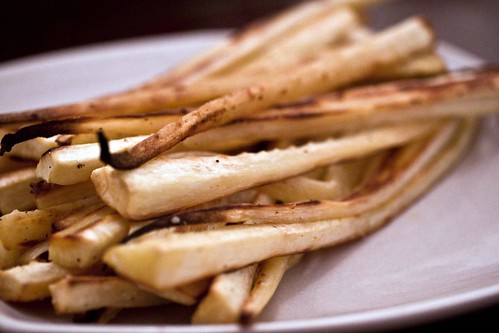 roasted parsnip fries
