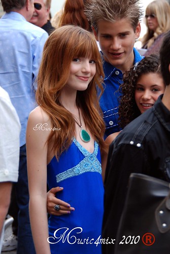 Actress Bella Thorne at the world premiere of the movie Oceans April 17 