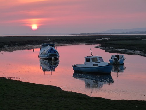 12286 - Sunset at Penclawdd, Gower