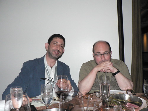 Marc Smith and Craig Newmark at PDF2010 dinner
