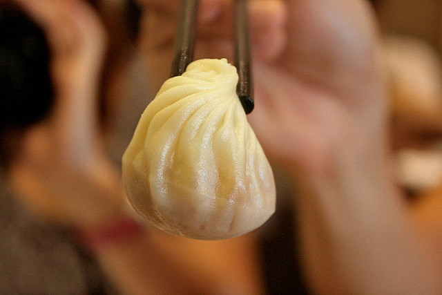 A good dumpling should be soft yet resilient. You should be able to see the soup within!