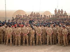 David Cameron addresses troops