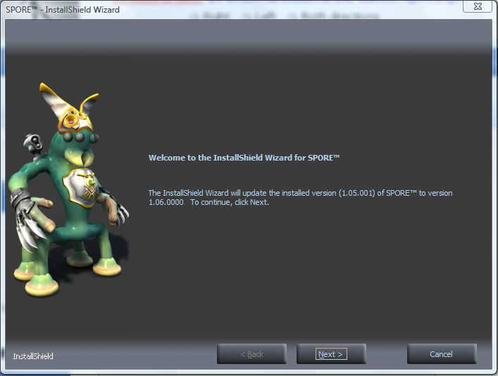 Spore Patch Wont Install