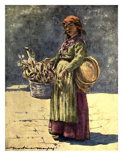 021- Vendedora de cucharas de madera-Venice – 1904-Dorothy Menpes