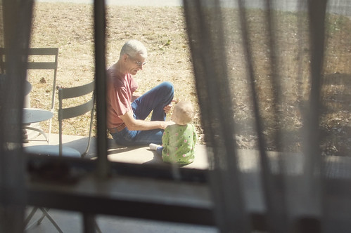 Outside with Grandpa