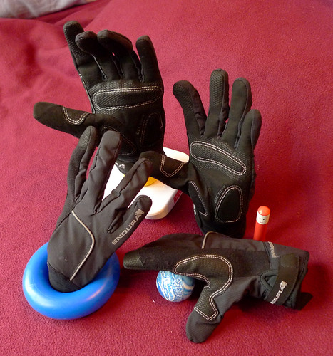 Still life with bike gloves