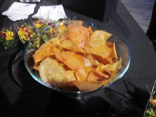 Yellow beet chips at Crea gala