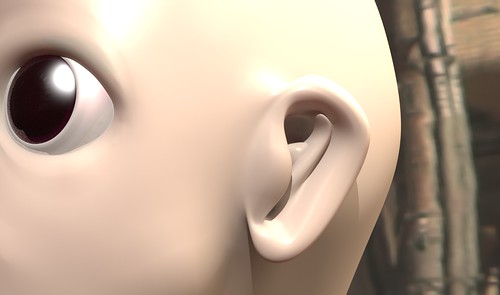 耳のモデリング（レンダー）