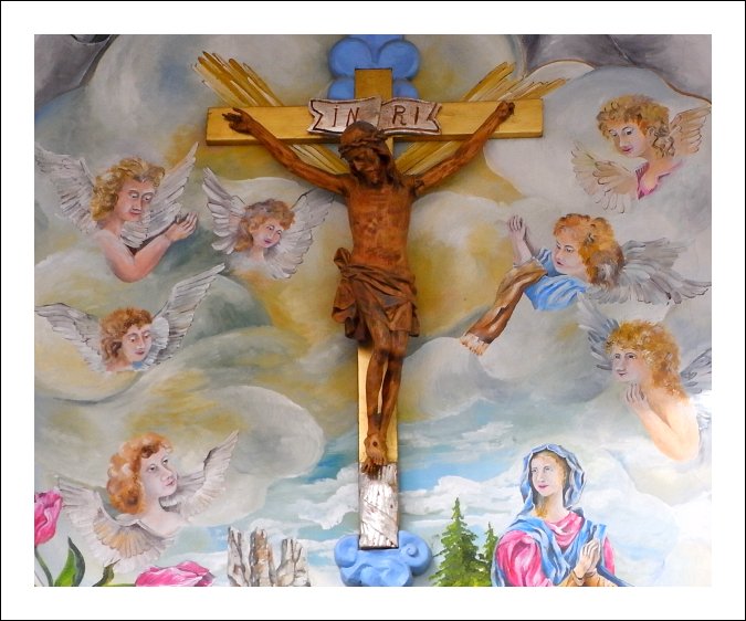 Jesus on Bavarian Mural