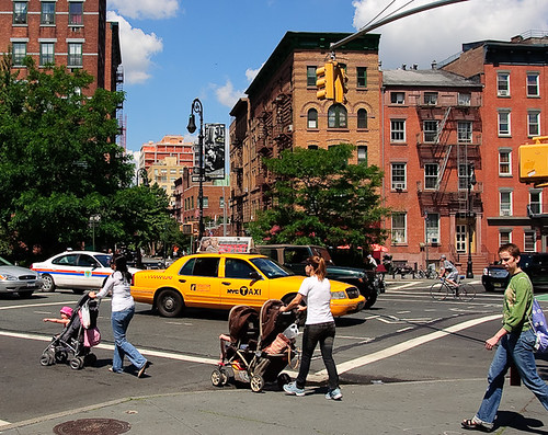 new york city street scene. New York City Street Scene