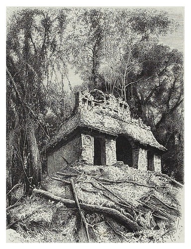 020-Templo del Sol en Palenque-Mexico-Les Anciennes Villes du nouveau monde-1885- Désiré Charnay