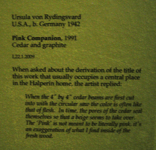 Pink Companion, 1991 - Ursula von Rydingsvard, Cedar and Graphite