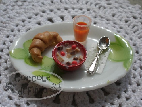 Prima colazione Coccole di Fimo Tags miniature fimo clay italianfood 