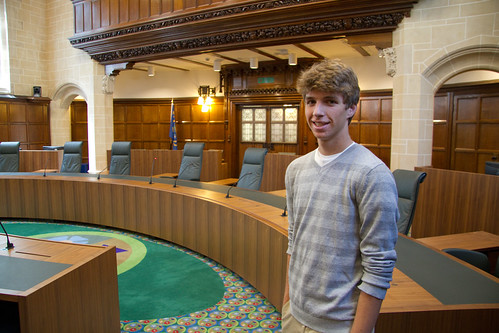 Kevin in the Supreme Court Chambers