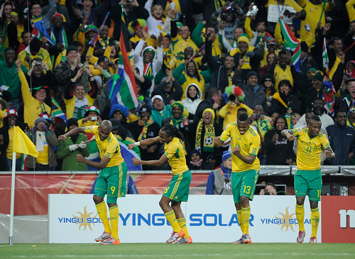 South Africa Celebrates the Goal