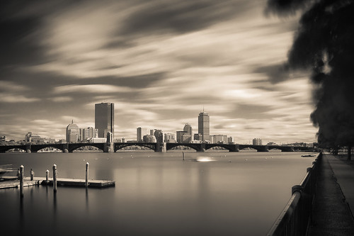 Boston in ultra-long time exposure