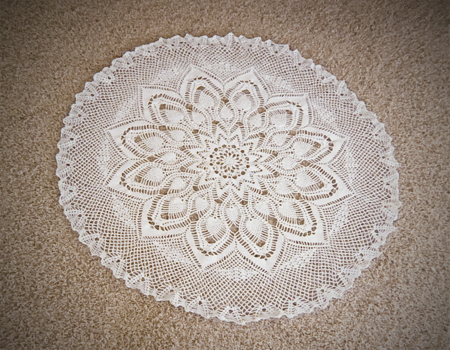 thread crochet tablecloth japanese pattern