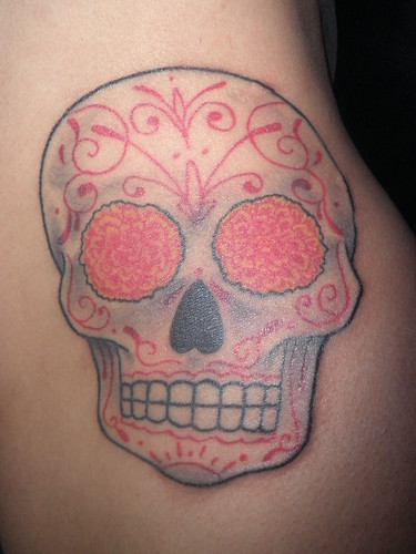 Sugar skull tattoo Skull tattoo by Lucky Bamboo Tattoo