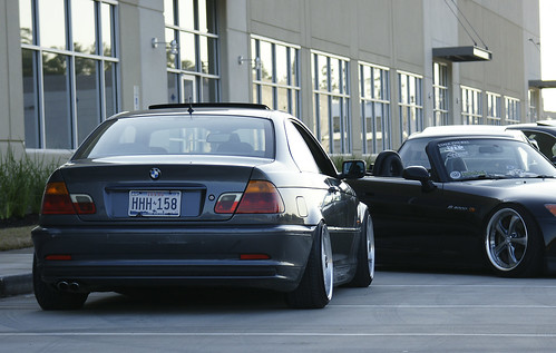i used to be dumpt in my old e46 but now theres plenty of people lower 