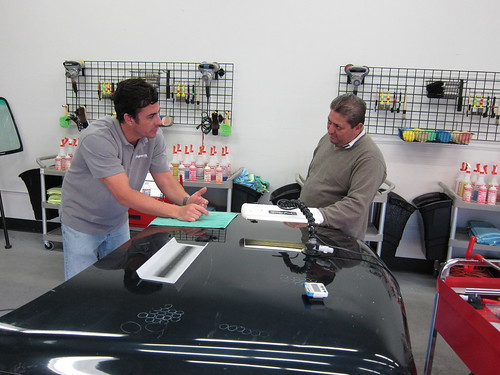 Here are some photos from our March Paintless Dent Repair, Removal Training