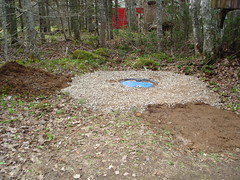 Barrel with gravel base