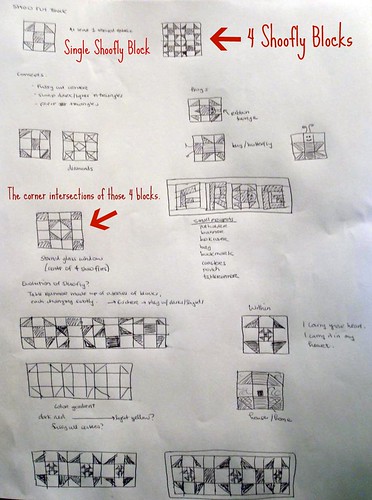 Project Quilting Sketches--Marked Up