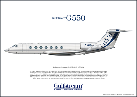 Gulfstream Aerospace G-V-SP G550 N550GA