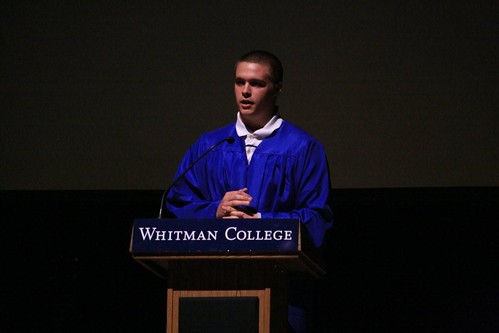 Zach graduation podium