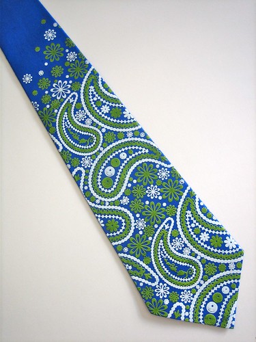 blue paisley tie. Royal Blue Paisley Tie