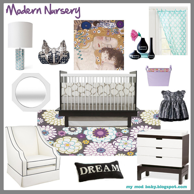 modern nursery design board