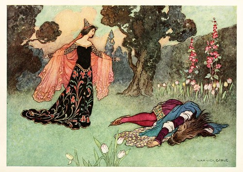 004-La Bella y la Bestia-The fairy book  the best popular fairy stories -Goble Warwick 1913