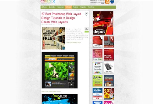 Best Photoshop Web Layout Design Tutorials