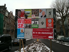 verkiezingsbord in Maastricht