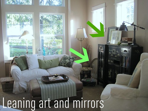 Accessorizing Tip: Leaning Artwork