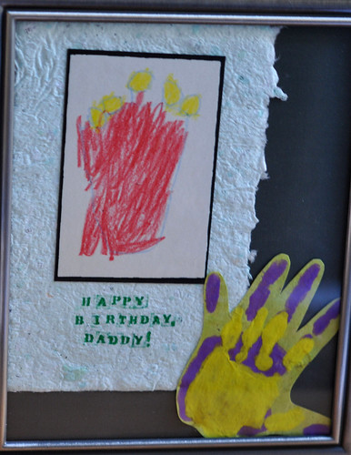 Birthday Card and Handprint