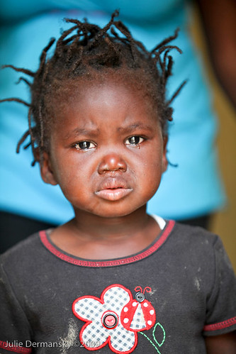 child in Haitian orphanage
