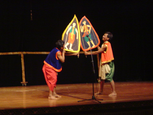 Colored Shadow Puppets - Kok Thlok Theatre Company