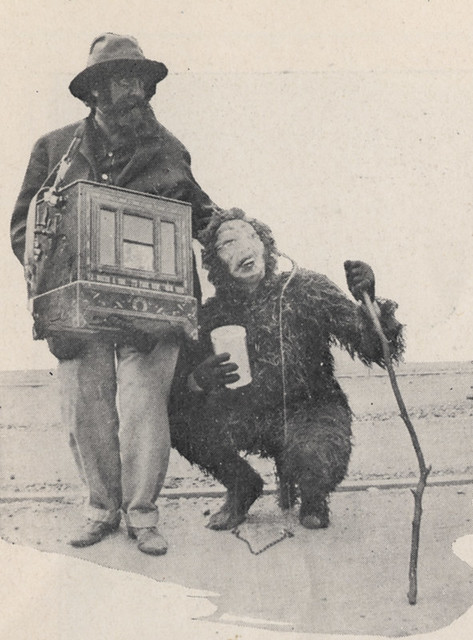 Italian Organ Grinder and Monkey Portrayed by Dr R T Ustik and Mrs Will Butterworth Field Day 1918 by UA Archives  Upper Arlington History