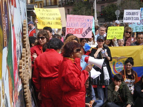 manifestación por los derechos de las empleadas del hogar