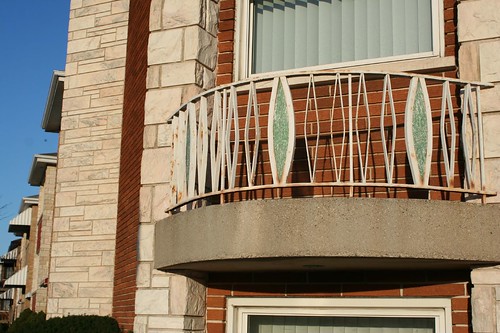 Eyelid window faux balcony railings