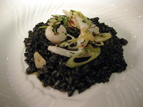 risotto with squid ink