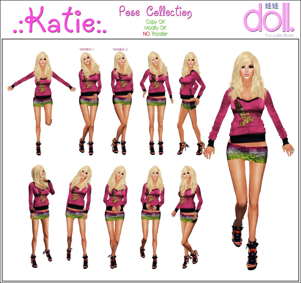 [doll.] Katie Pose Collection