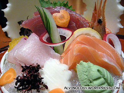 My beautiful sashimi platter