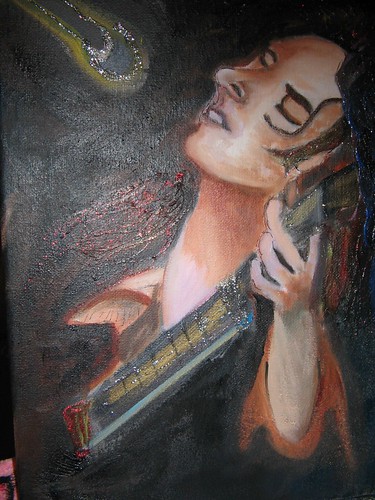 Rory Gallagher - Oel Painting by Dwana Horner June 2010 by dollerosa