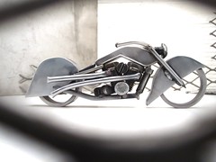 Harley Chopper Sculpture