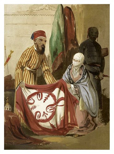 013-Mujer turca de compras-Sketches of character and costume in Constantinople 1854- Forbes Mac Bean