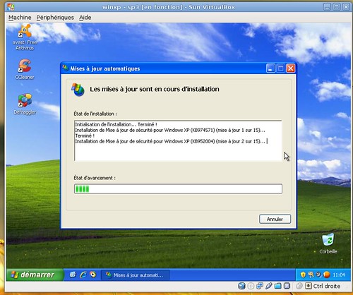 La deuxième vague de mises à jour de Windows XP-SP3