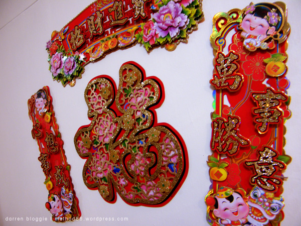 Chinese new year decoration at home
