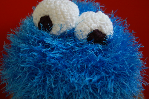"Cookie Monster" cap for Maddy